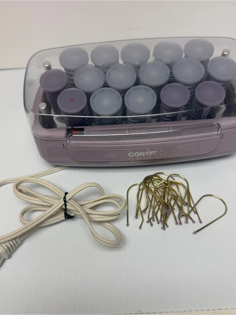 Conair Pink Heated Hair Roller Set with Clips model HS11